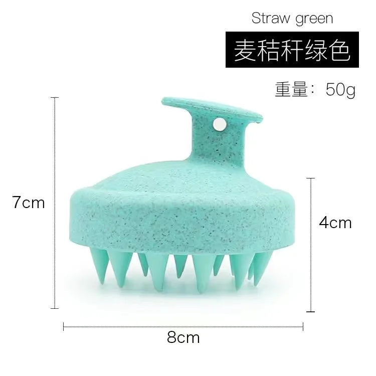 1pc Silicone Shampoo Brush | Scalp Massager & Body Bath Brush – Salon Hairdressing Tool for Healthy Hair & Deep Cleansing
