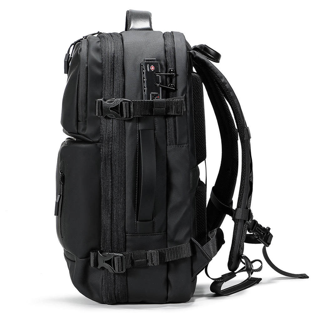 Men's Vacuum Compression Backpack Multifunctional Travel Bag Computer Bag