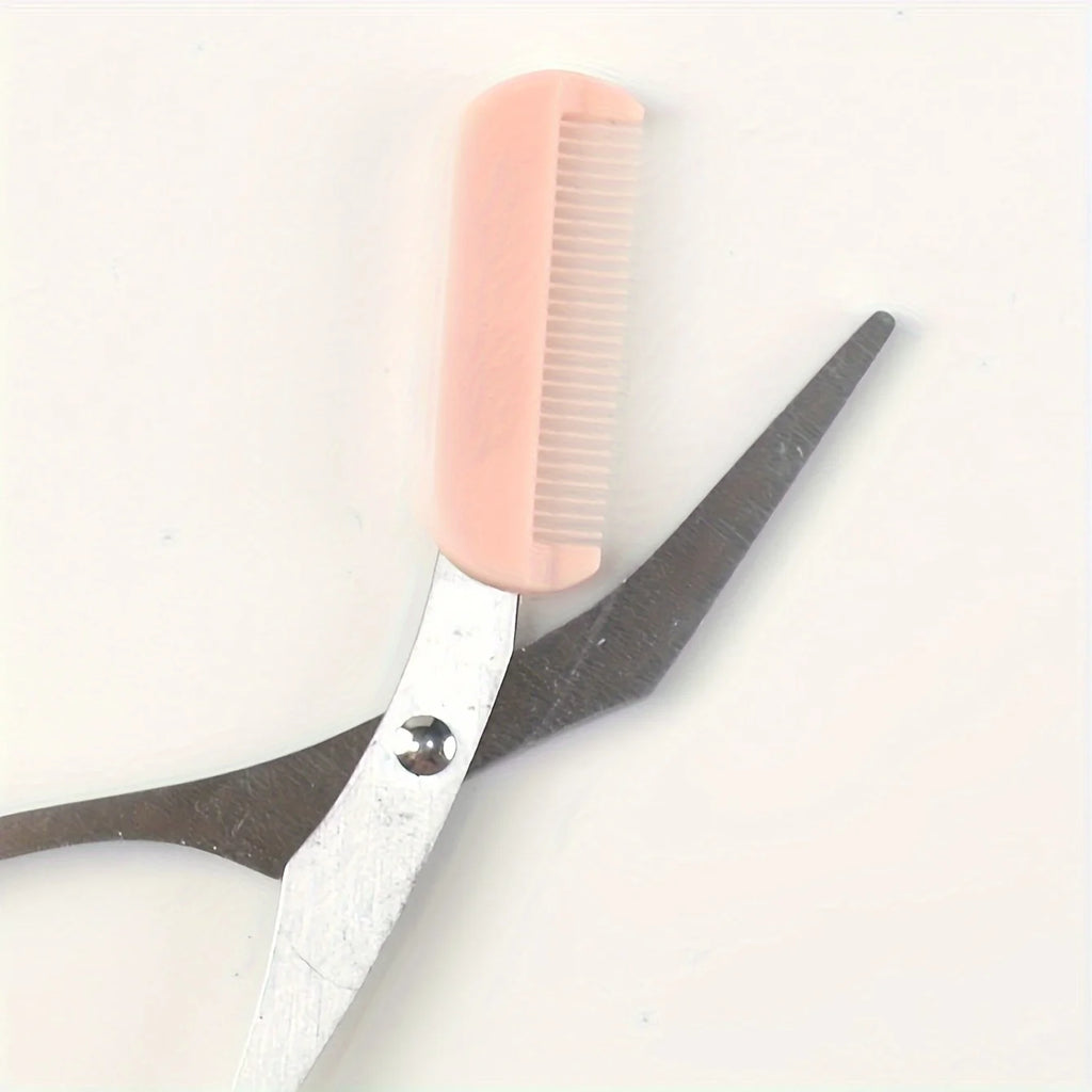 Eyebrow razor trimmer — stainless steel crescent blade, anti-scratch, beginner-friendly, multicolour