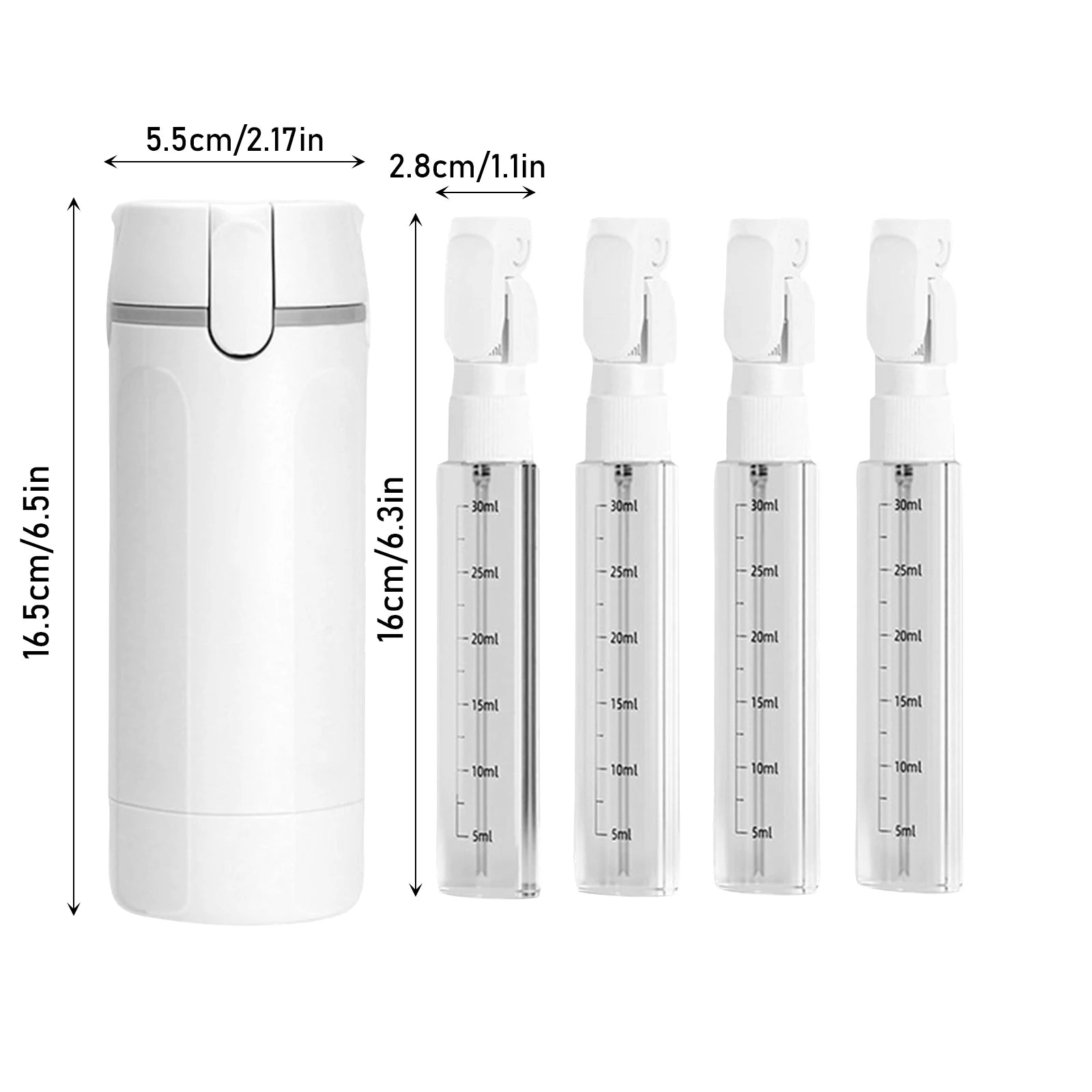 4-in-1 Leak-Proof Travel Dispenser | Minimalist Toiletry Organizer