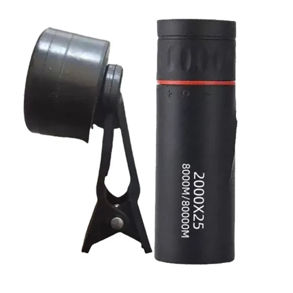 2025 HD monocular telescope 2000x25 — compact portable scope for hiking, stargazing, bird watching, travel & concerts