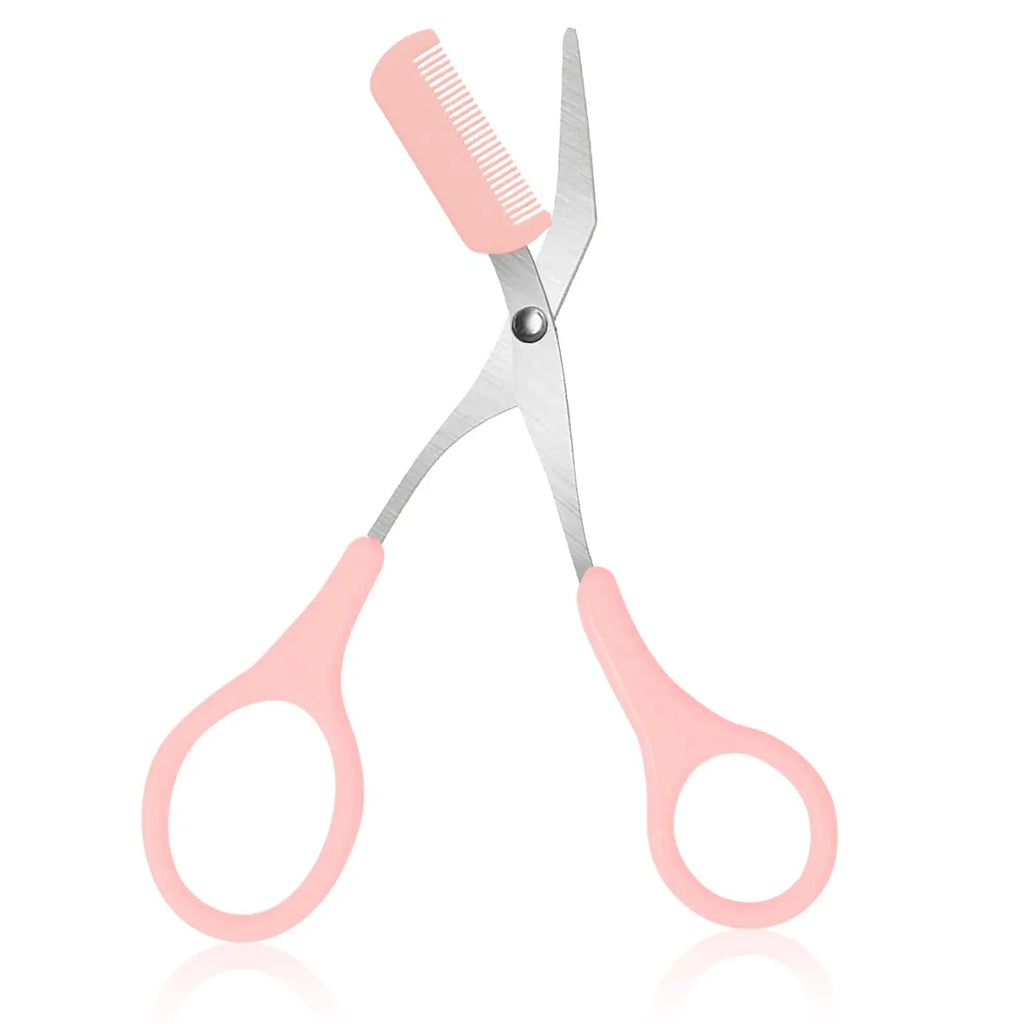 Eyebrow razor trimmer — stainless steel crescent blade, anti-scratch, beginner-friendly, multicolour