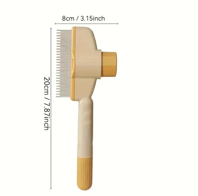 Pet grooming comb cat & dog hair remover brush for long hair, shedding control & coat care