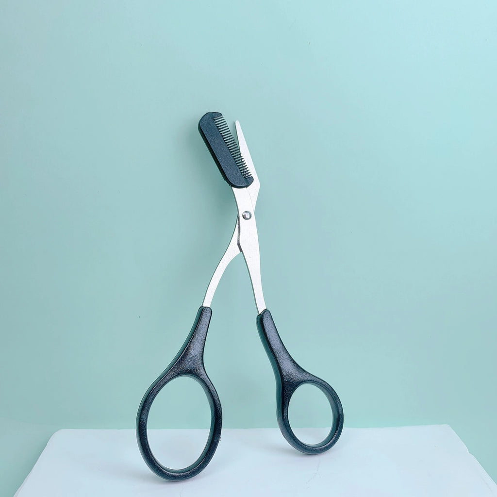 Eyebrow razor trimmer — stainless steel crescent blade, anti-scratch, beginner-friendly, multicolour