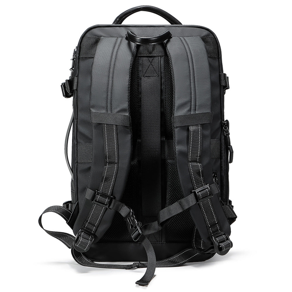 Men's Vacuum Compression Backpack Multifunctional Travel Bag Computer Bag