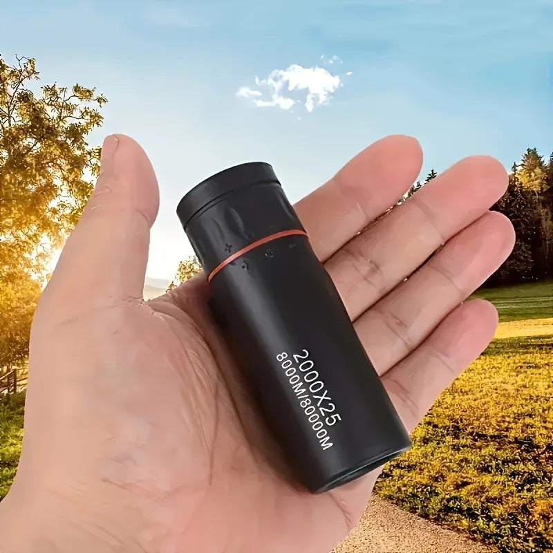 2025 HD monocular telescope 2000x25 — compact portable scope for hiking, stargazing, bird watching, travel & concerts