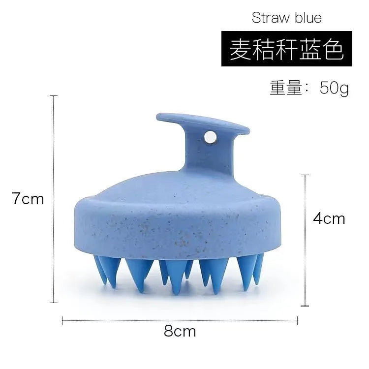 1pc Silicone Shampoo Brush | Scalp Massager & Body Bath Brush – Salon Hairdressing Tool for Healthy Hair & Deep Cleansing