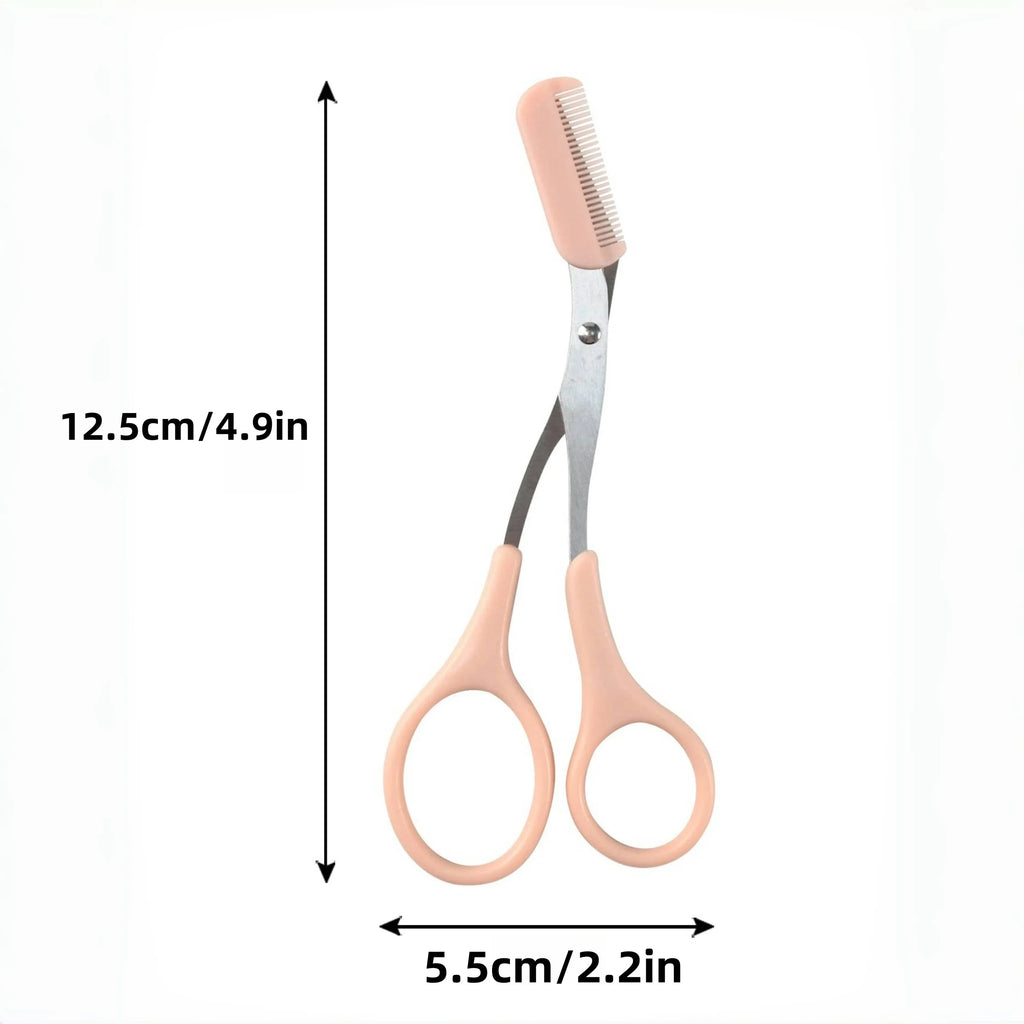 Eyebrow razor trimmer — stainless steel crescent blade, anti-scratch, beginner-friendly, multicolour