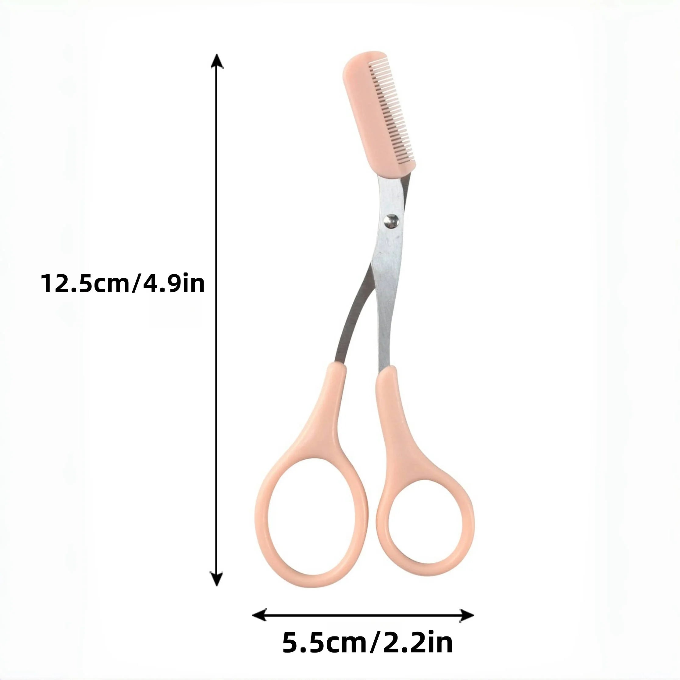 Eyebrow razor trimmer — stainless steel crescent blade, anti-scratch, beginner-friendly, multicolour